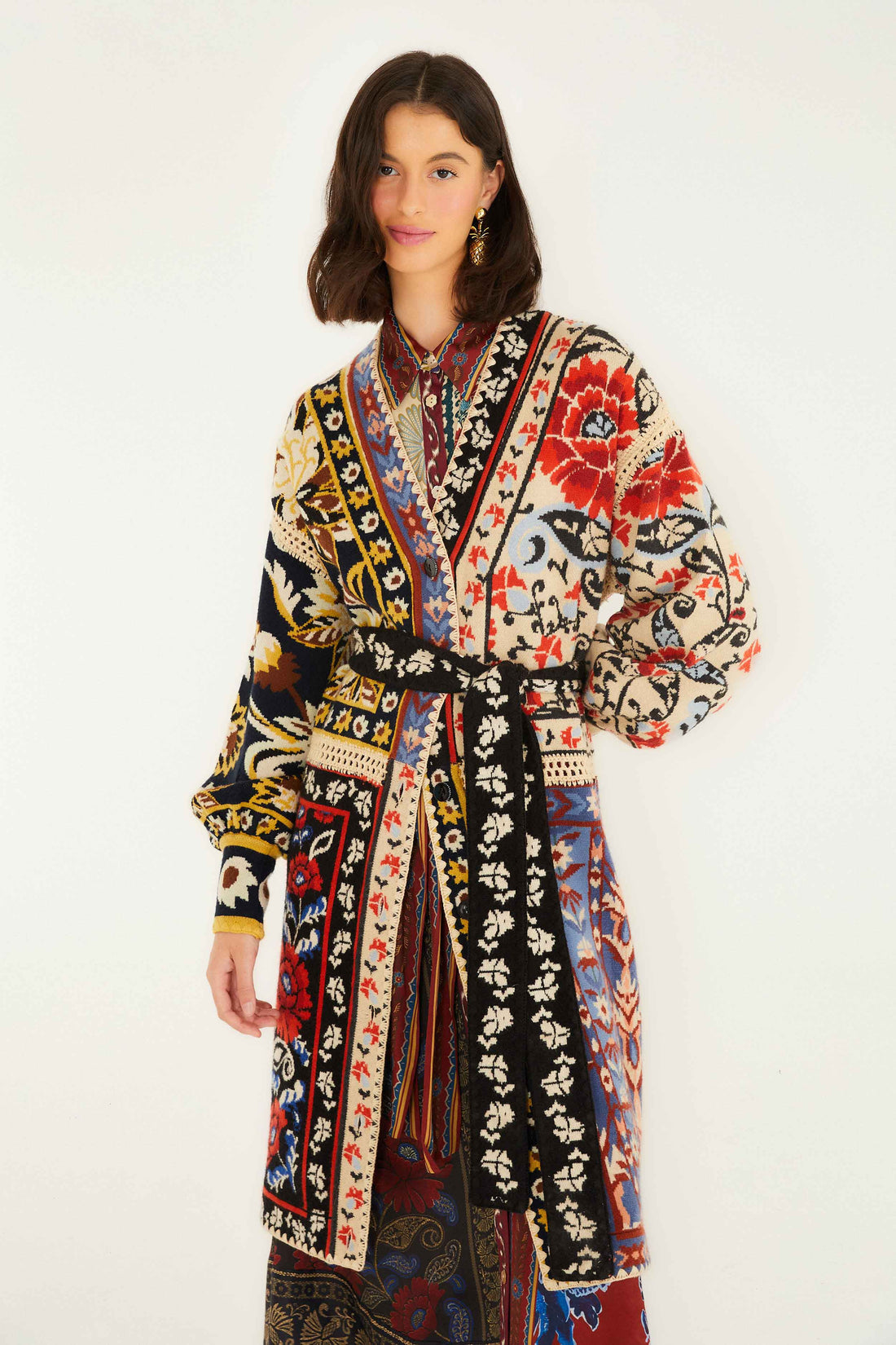 DIFFUSELY_Flower Print Cardigan - Flower Print