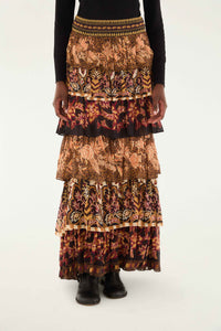 Mixed Scarves Jupe - Mixed Scarves