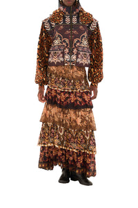 NEW_DIFFUSELY_Mixed Scarves Jupe - Mixed Scarves