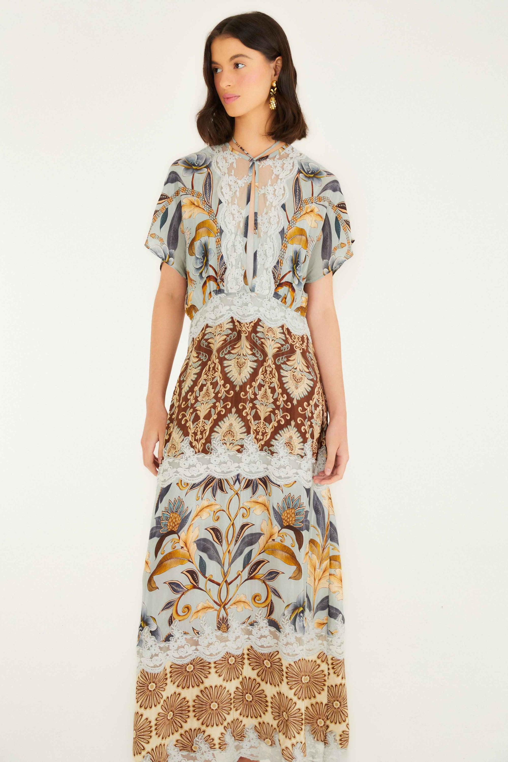 Snake Garden Mix Robe longue - Snake Garden Mix