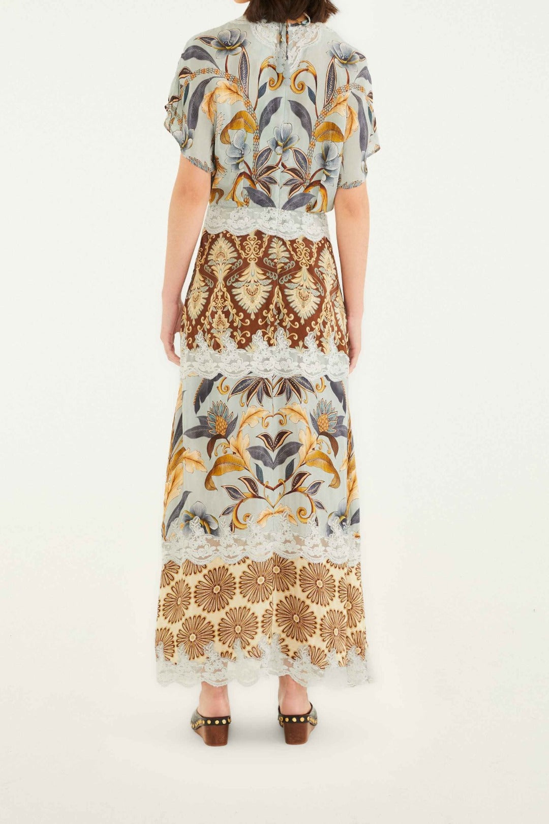 Robe longue Snake Garden - Multicolore