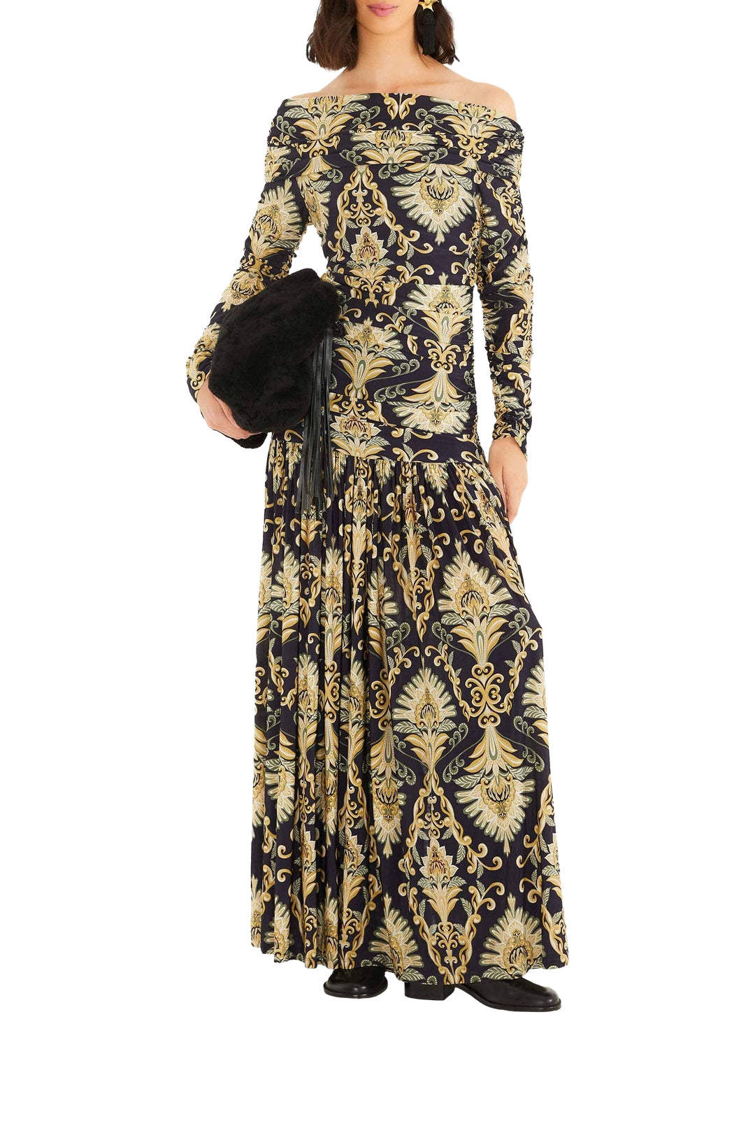 DIFFUSELY2_NEW_Wonderful Arabesque Blue Robes longues - Wonderful Arabesque Blue