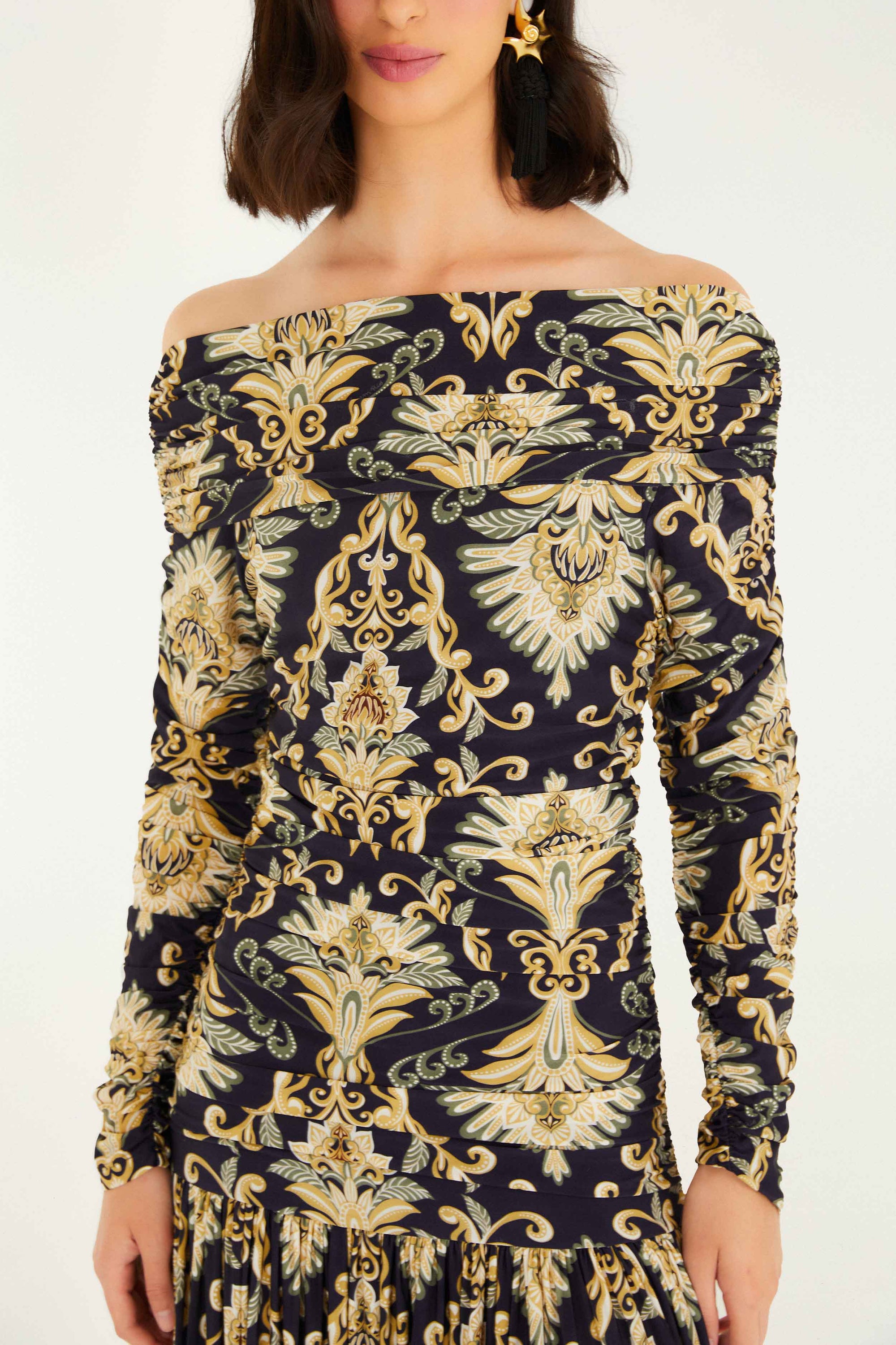 DIFFUSELY2_NEW_Wonderful Arabesque Blue Robes longues - Wonderful Arabesque Blue