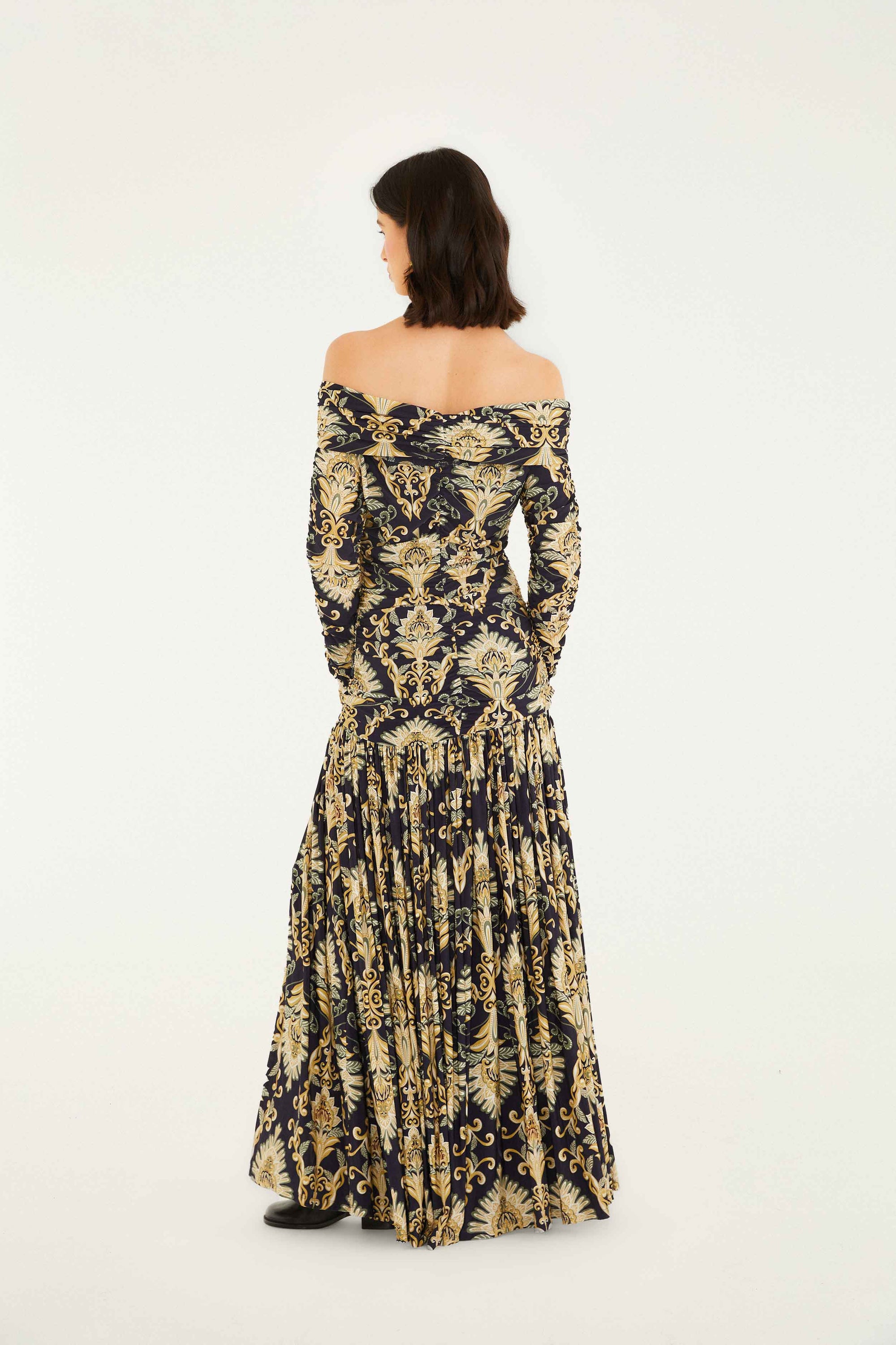 DIFFUSELY2_NEW_Wonderful Arabesque Blue Robes longues - Wonderful Arabesque Blue