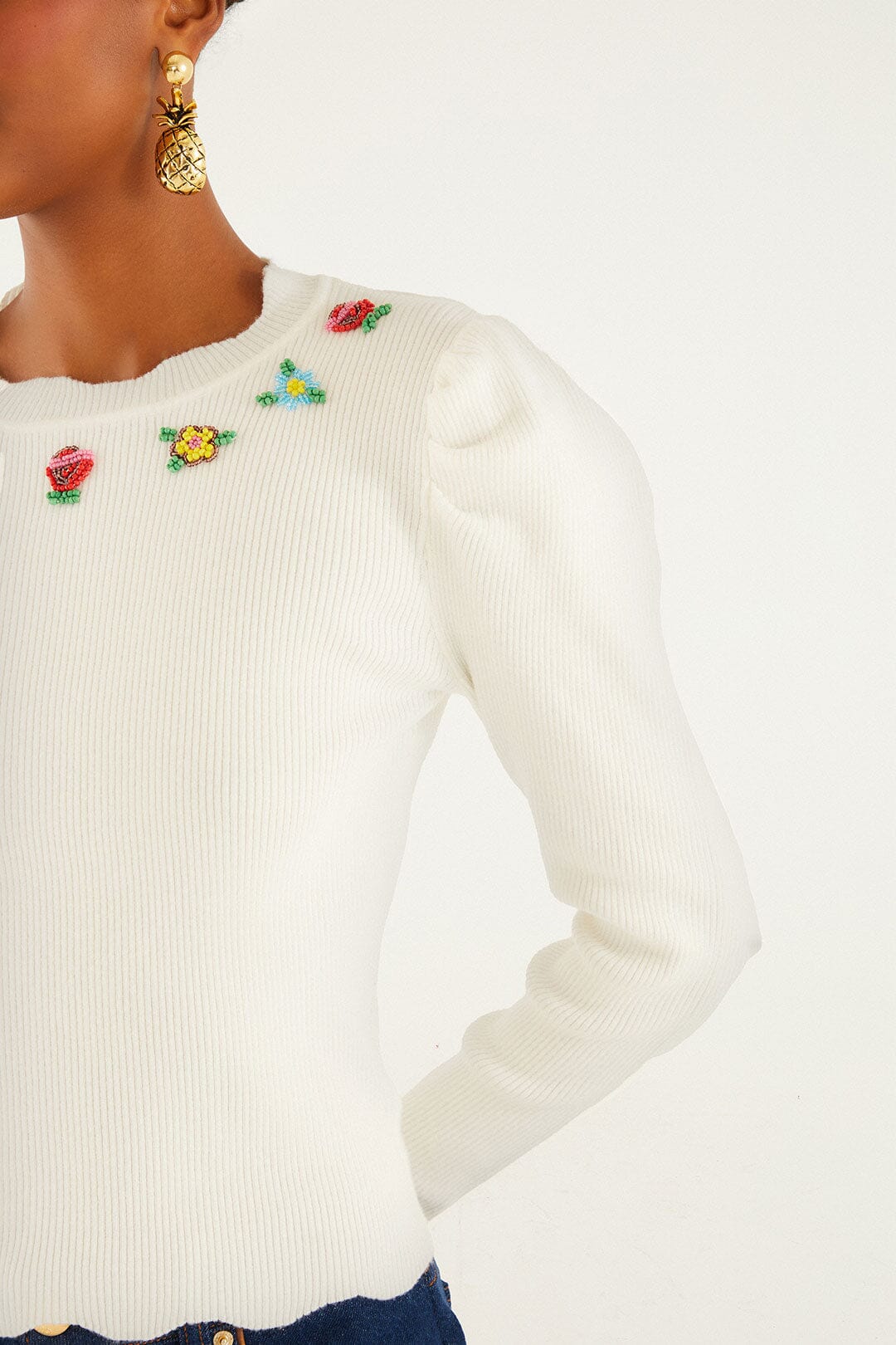 CHECK VUE_Off White Maille - Off White