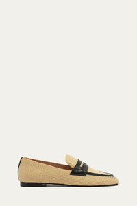 Black & Natural Mocassins - Black & Natural