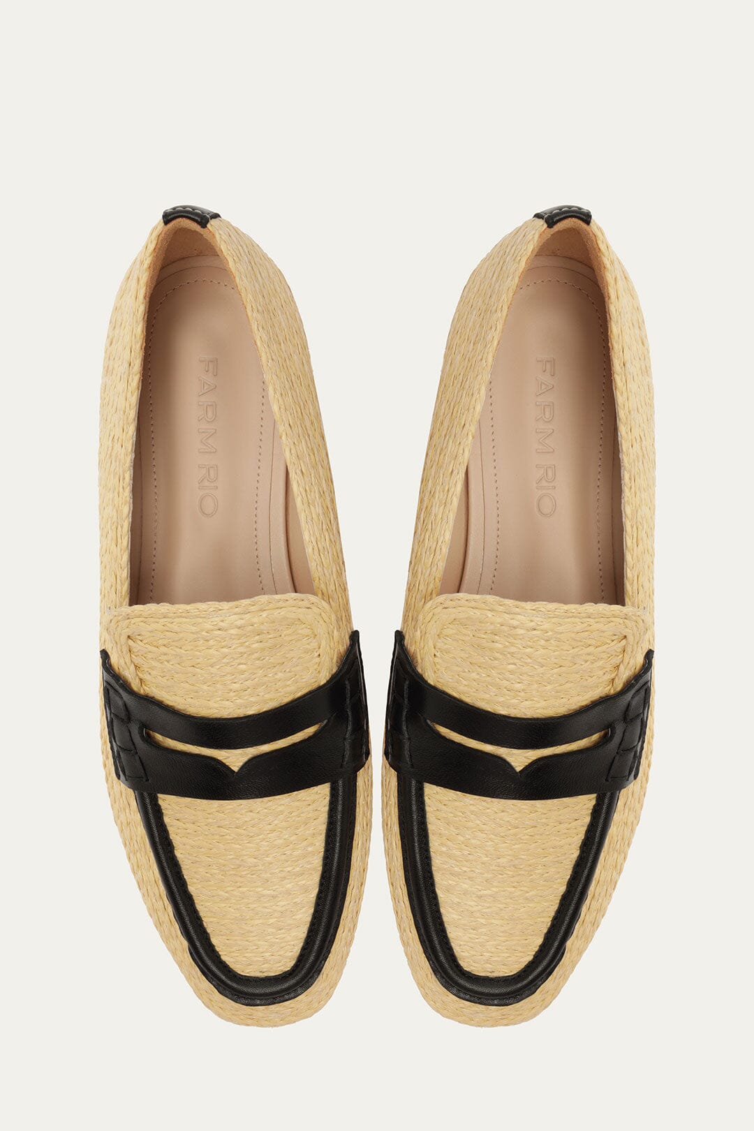 Black & Natural Mocassins - Black & Natural