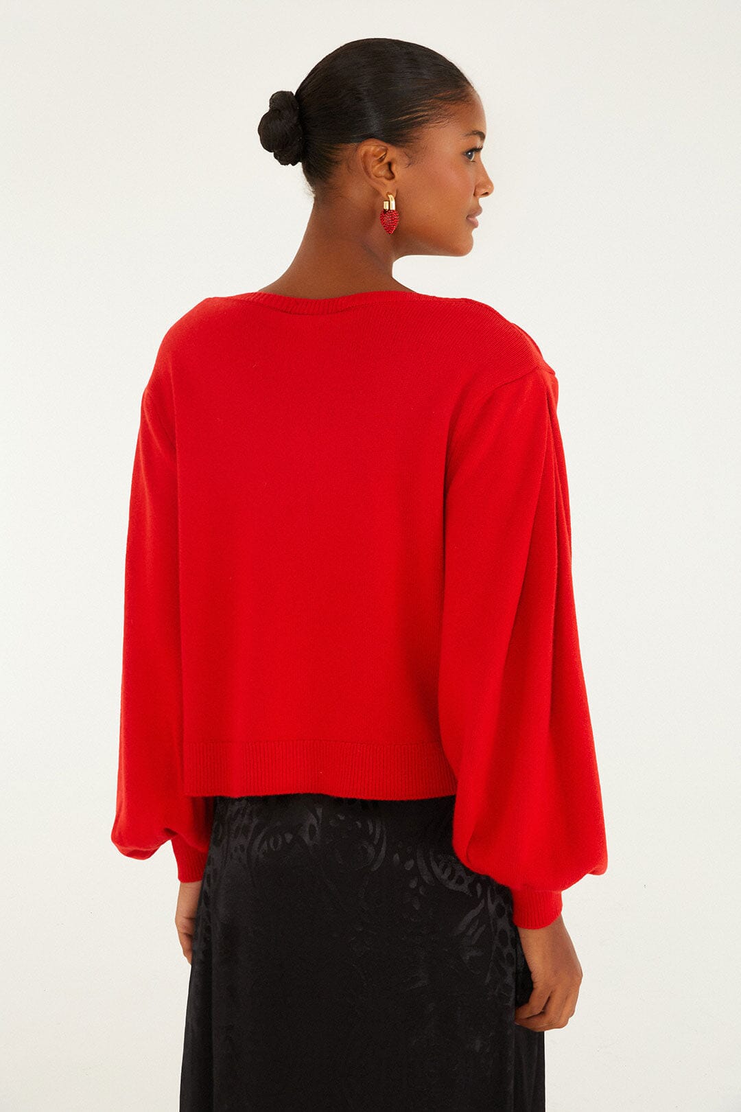 Red Cardigan - Red