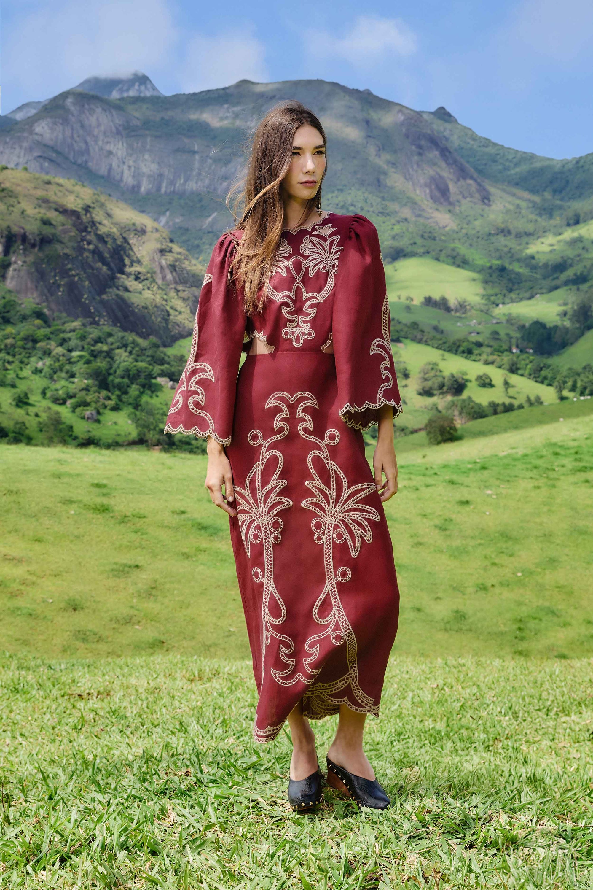 NEW_Burgundy Robes longues - Burgundy