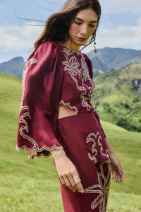 NEW_Burgundy Robes longues - Burgundy