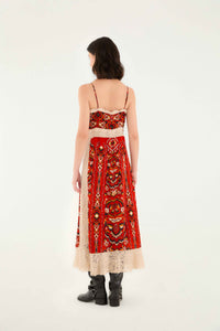 NEW_Ainika Pineapple Ikat Sand Robes midi - Ainika Pineapple Ikat Sand