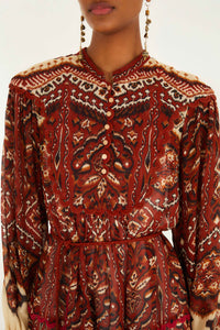 NEW_Ainika Pineapple Ikat Sand Robes courtes - Ainika Pineapple Ikat Sand