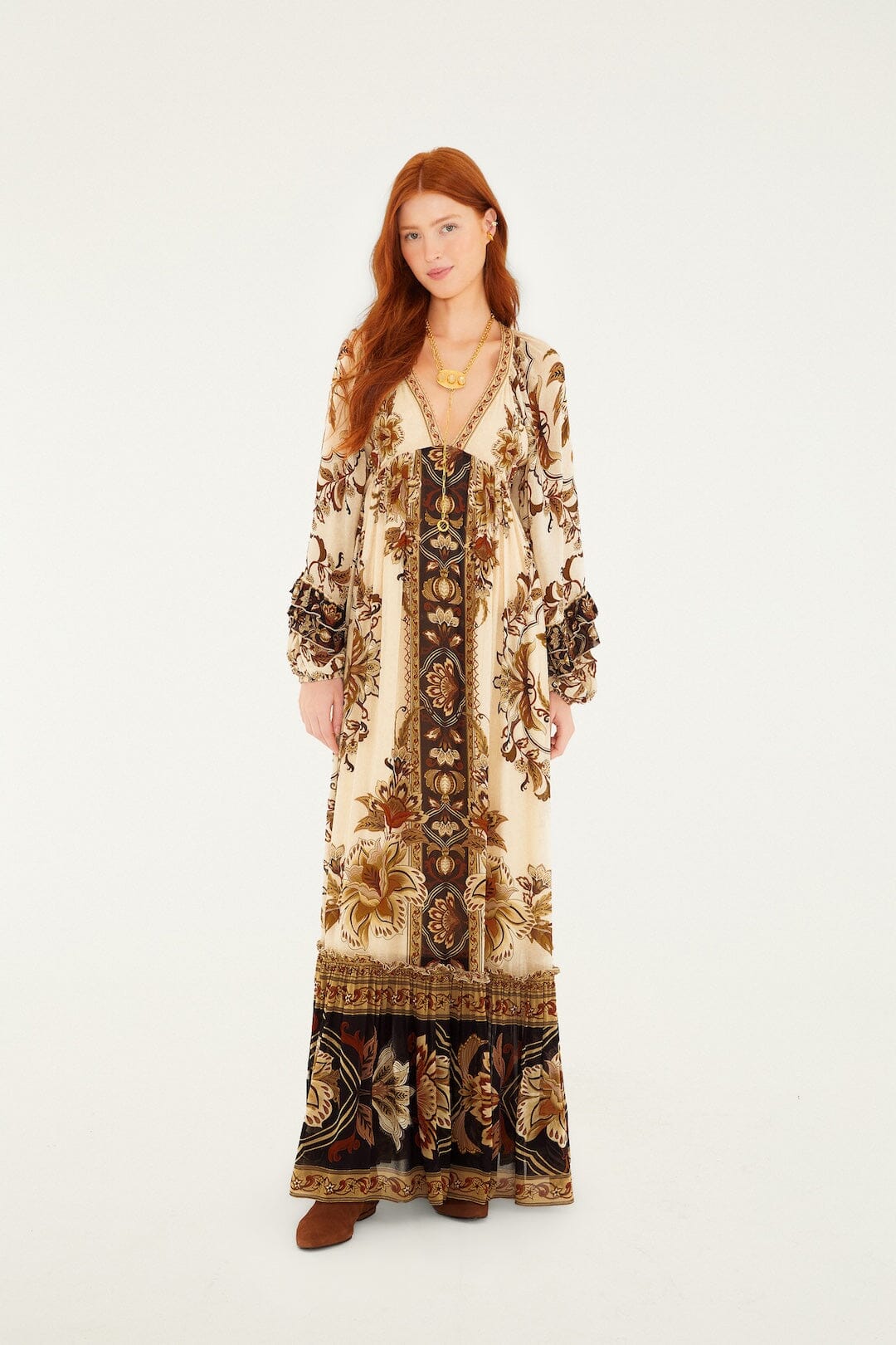 DIFFUSELY_Garden Sand Robe longue - Garden Sand