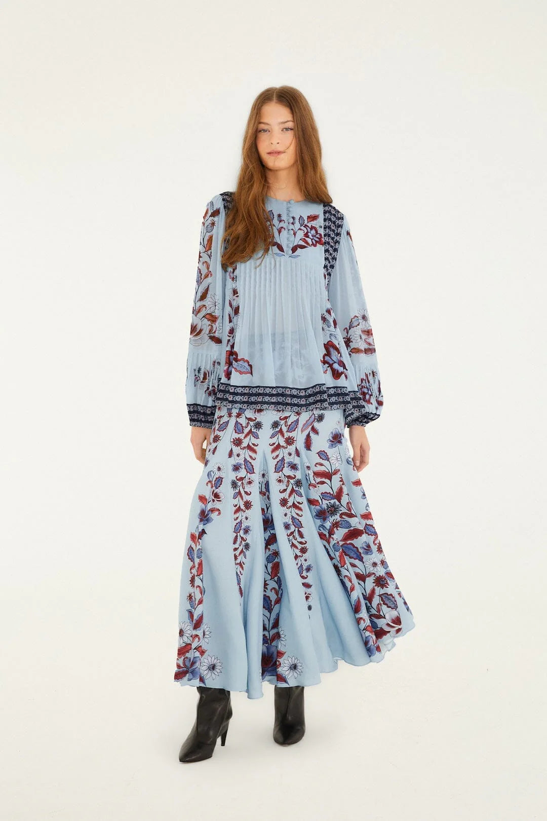 DIFFUSELY_Marcelle Soft Blue Blouse - Marcelle Soft Blue