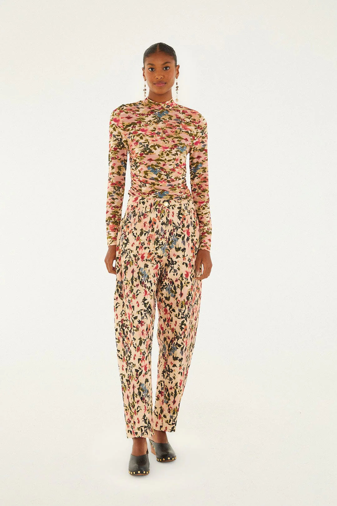 DIFFUSELY_Flowers Pink Pantalon - Flowers Pink