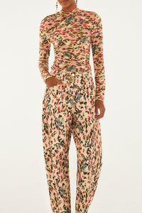 Tiny Flowers Trousers - Pink