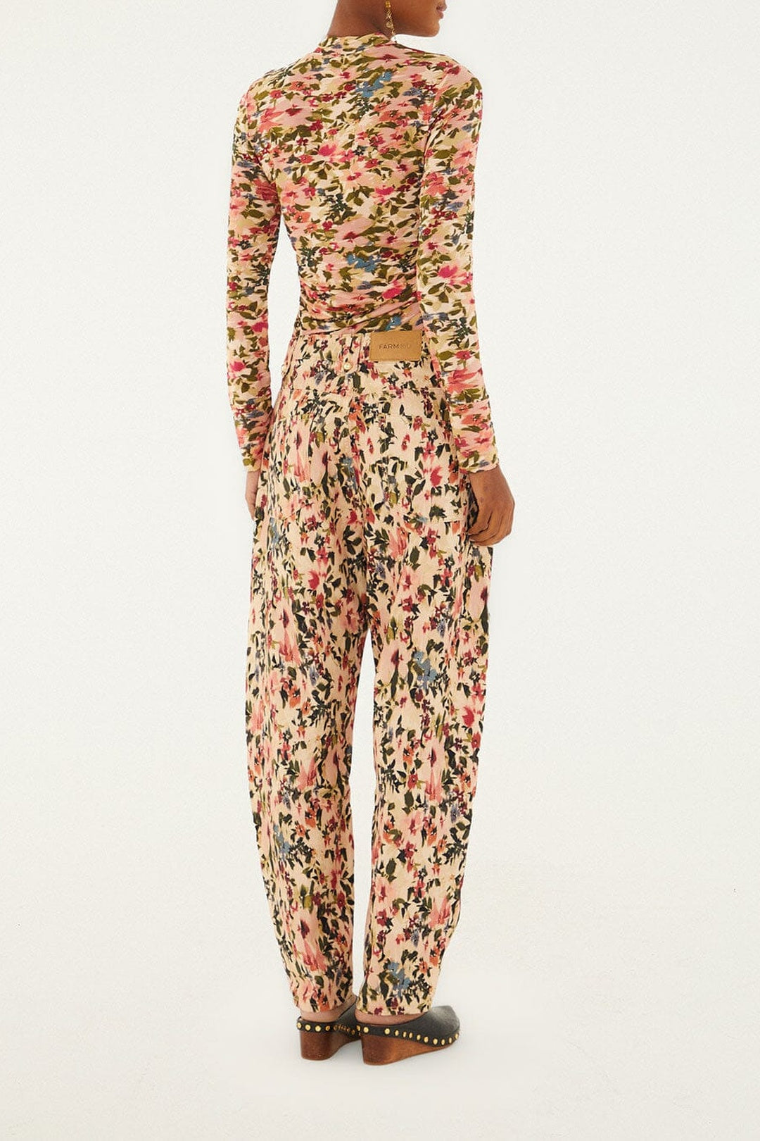 Tiny Flowers Trousers - Pink