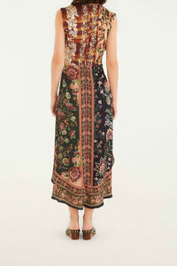 Robe midi Winter Garden - Multicolore