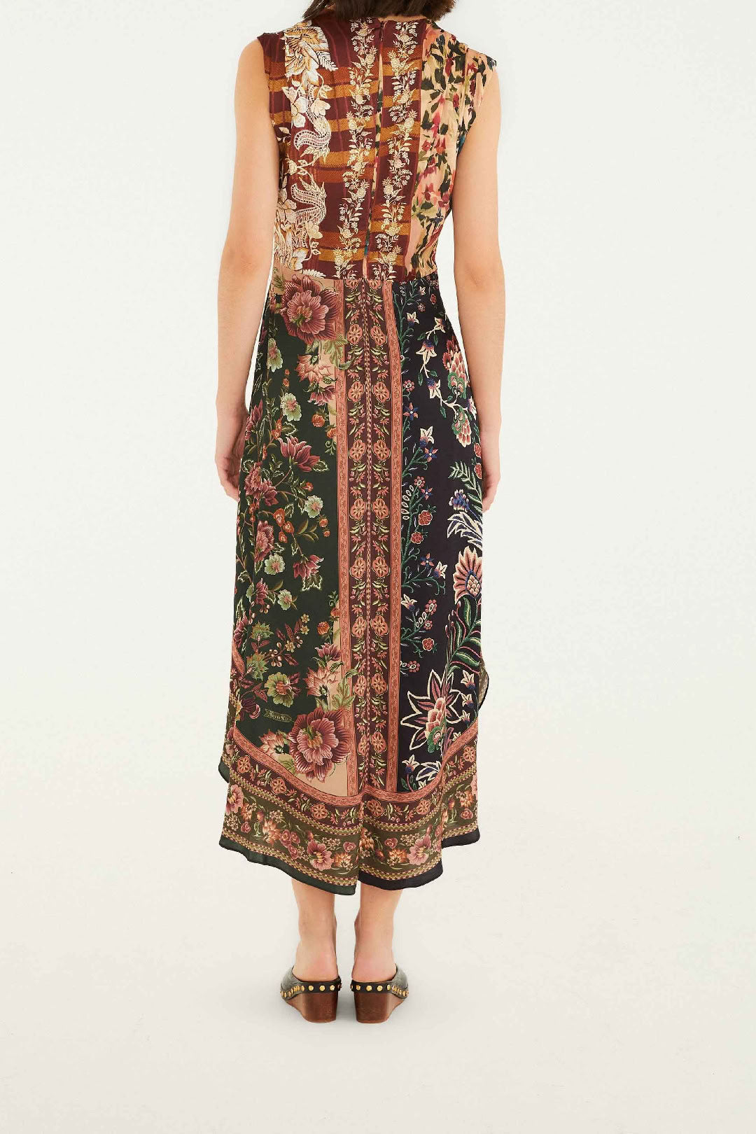 Robe midi Winter Garden - Multicolore