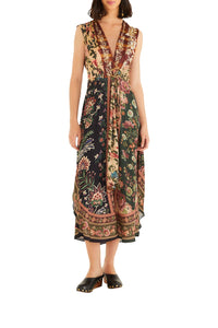 Robe midi Winter Garden - Multicolore
