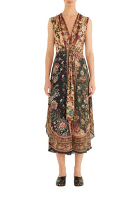 Robe midi Winter Garden - Multicolore