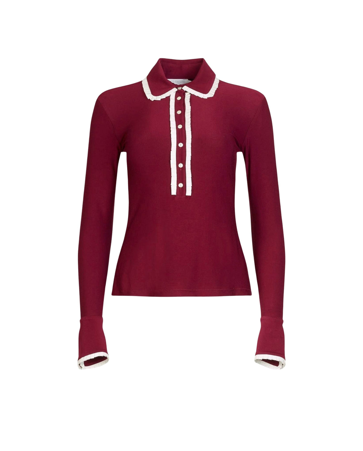 Chemise Faustine à col Peter pan - Burgundy