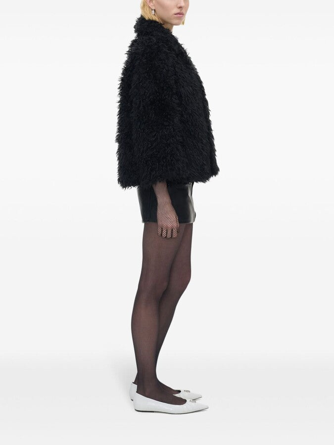Veste Shaggy en fausse fourrure - Black