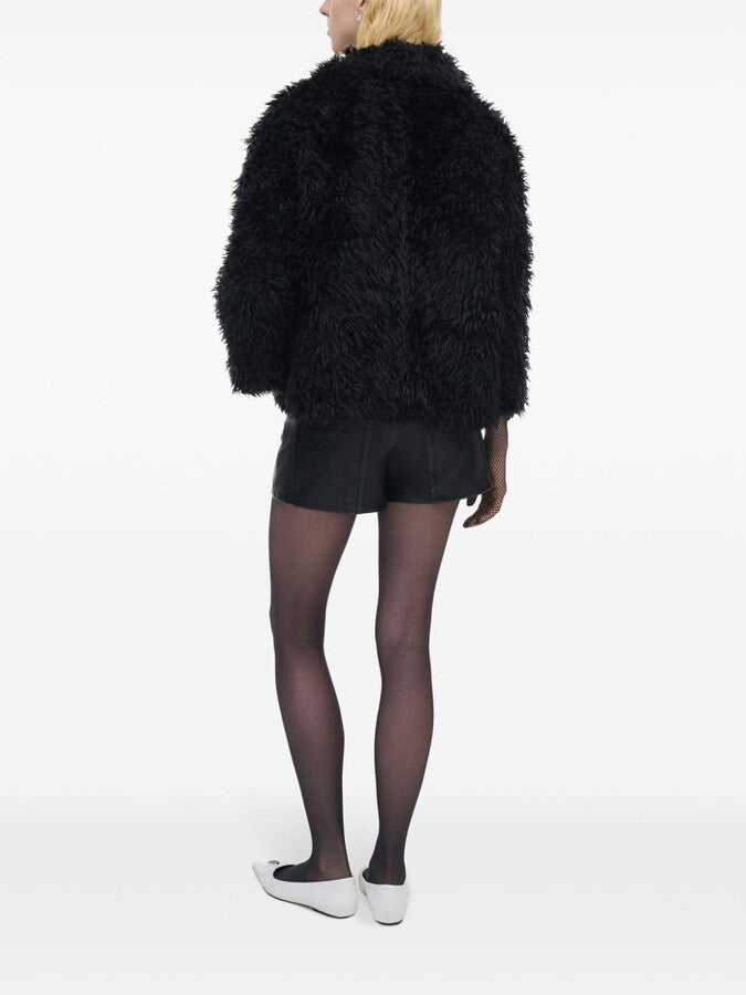 Veste Shaggy en fausse fourrure - Black