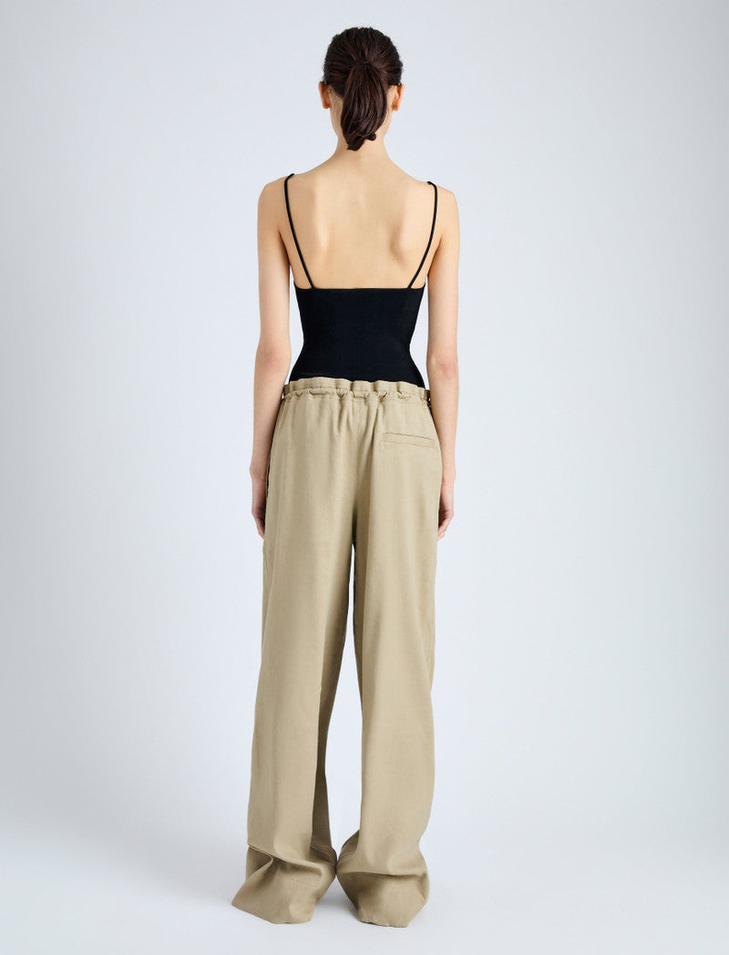 Pantalon Jade avec cordon de serrage en lin - Bronze