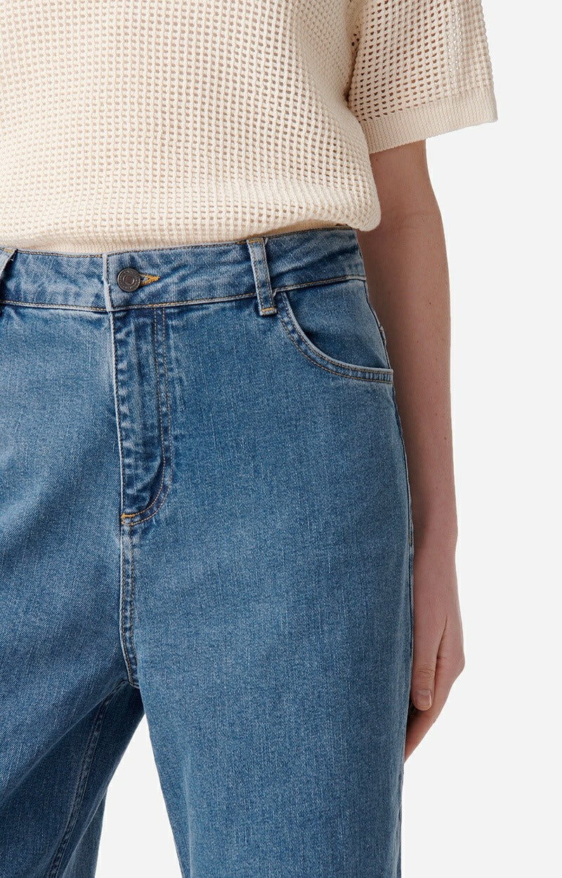 Pantalon droit Tybalt en denim - Indigo Clair
