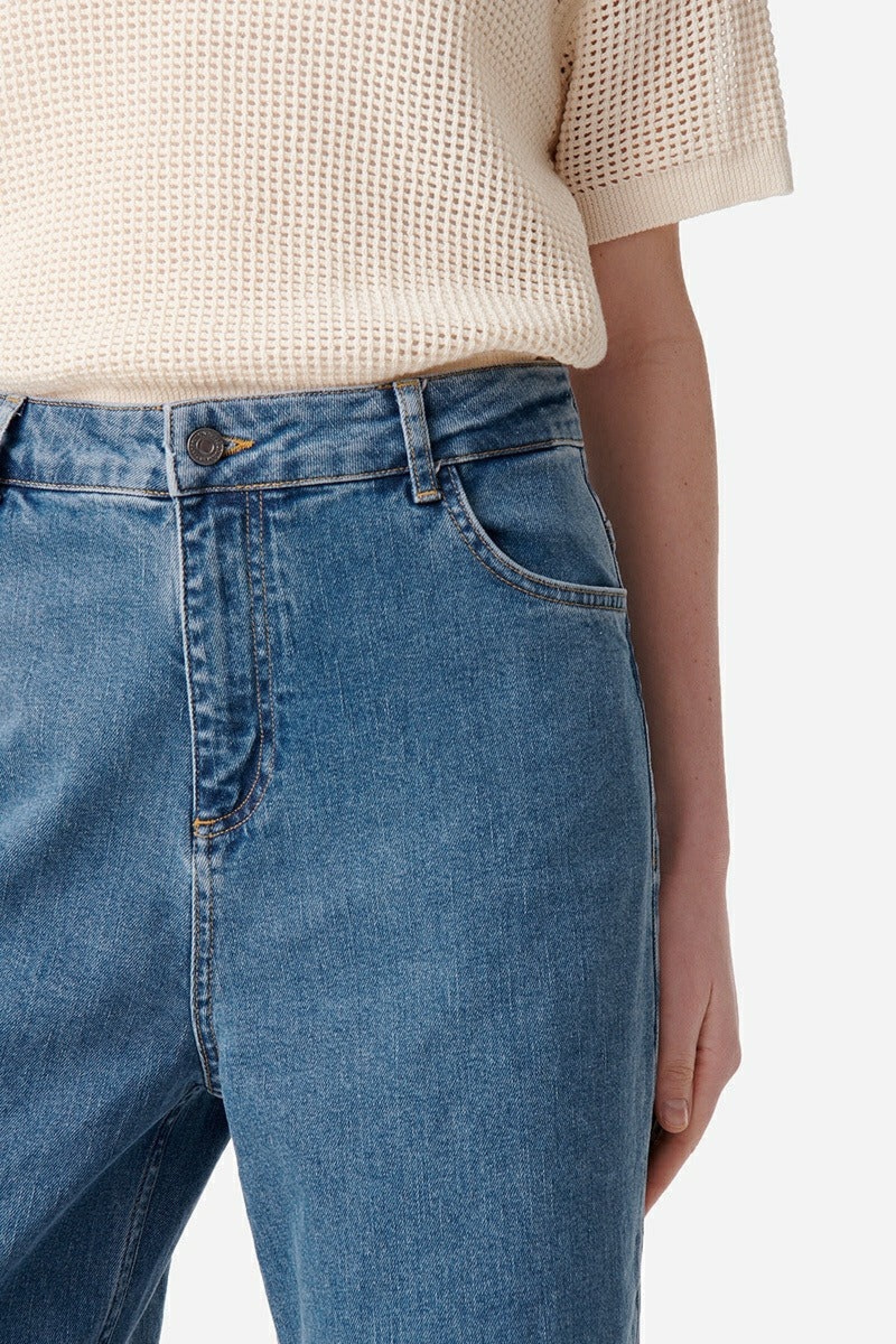 Tybalt straight-leg denim trousers - Light Indigo