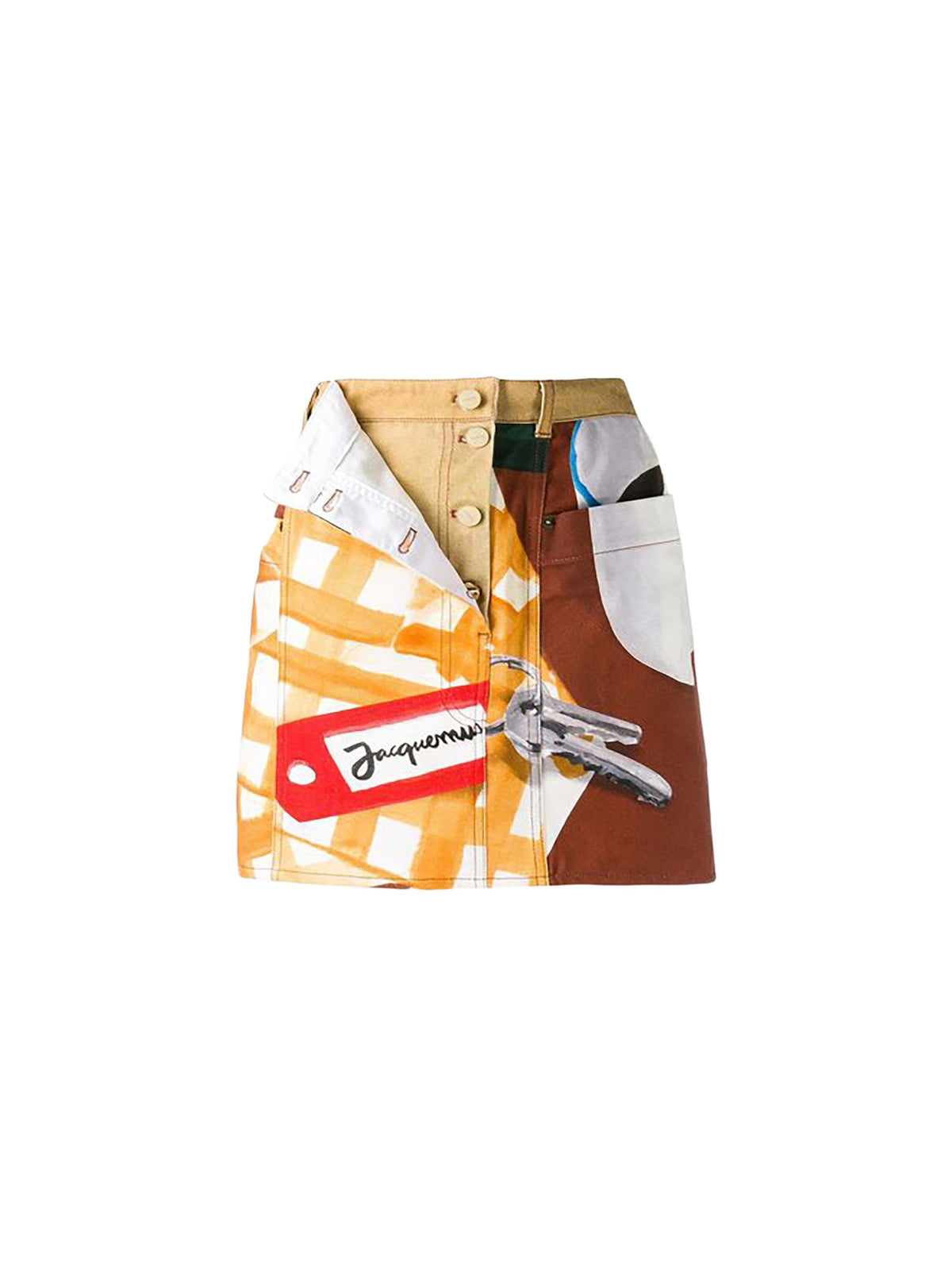 Jupe De-Nimes en denim - Print White