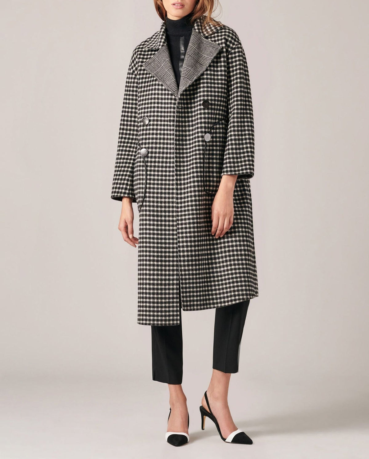 Manteau réversible Felicie en laine - Paloma Grey
