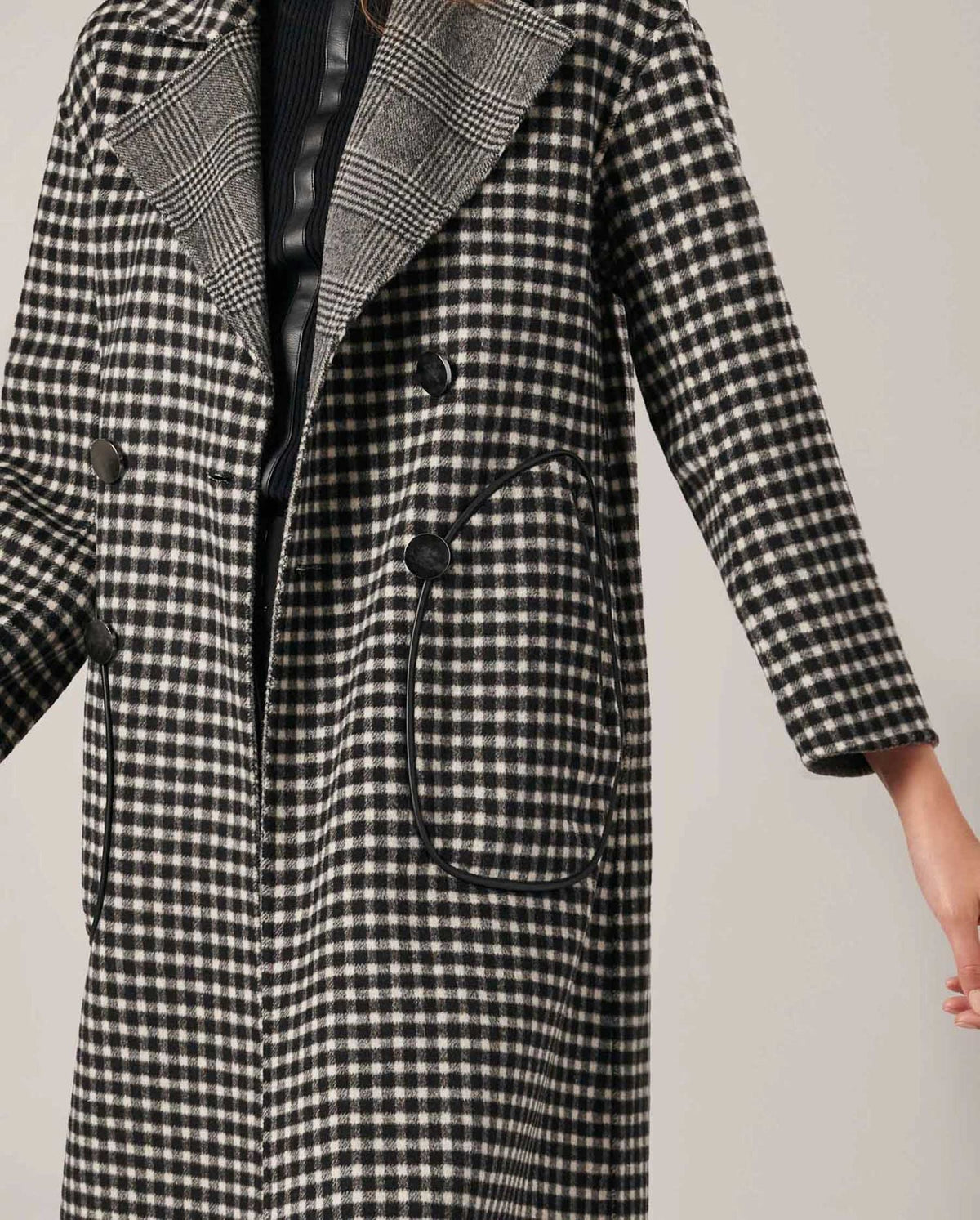 Manteau réversible Felicie en laine - Paloma Grey
