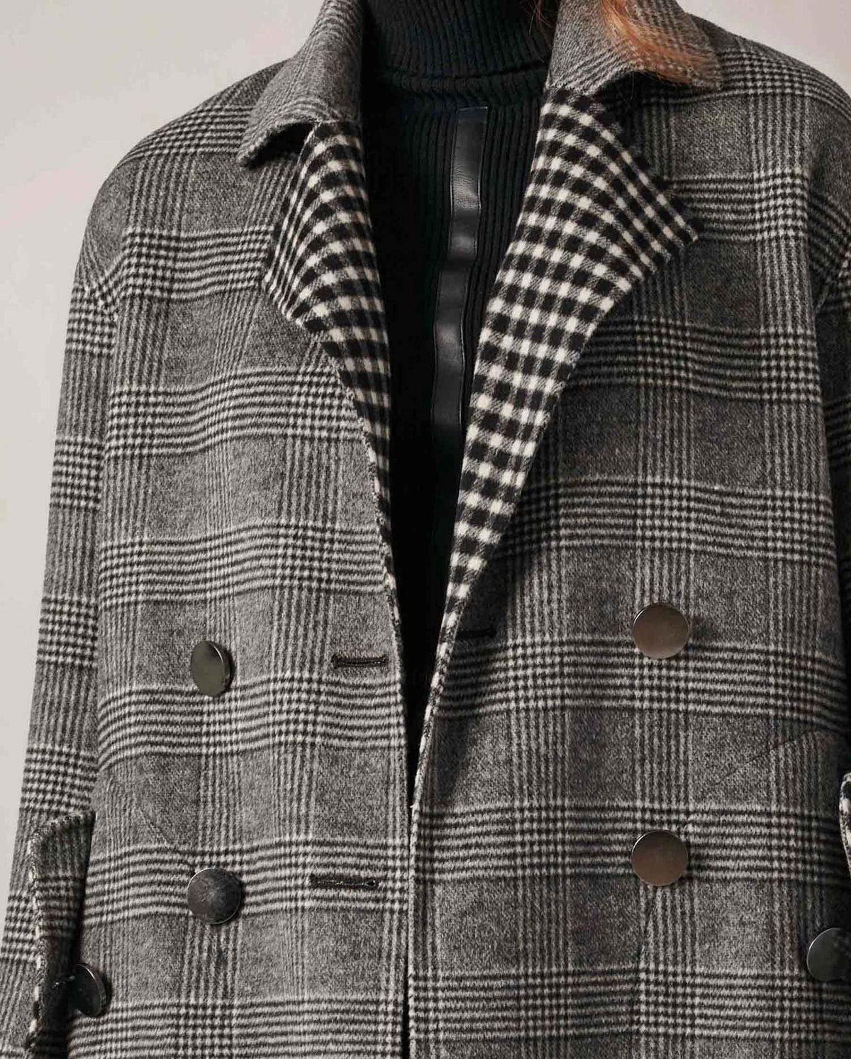 Manteau réversible Felicie en laine - Paloma Grey