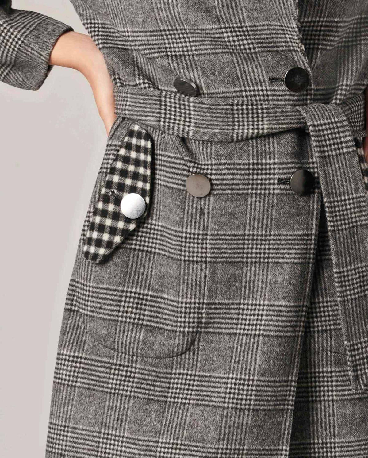 Manteau réversible Felicie en laine - Paloma Grey