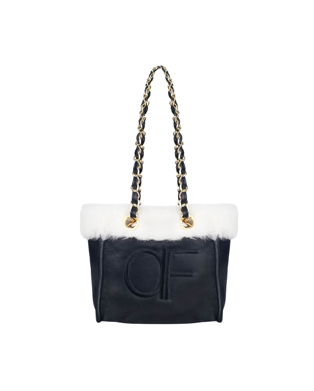 Sac à main Felix réversible en cuir - Black