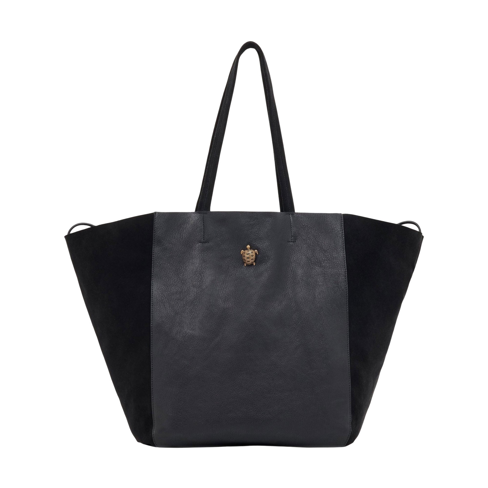 Cabas Félix en cuir - Noir