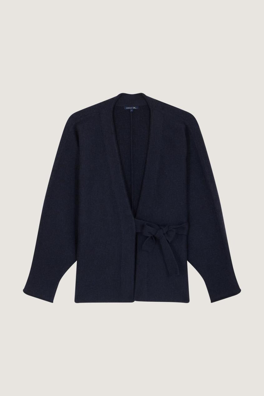 NAVY _ Cardigan Wonder en laine - Navy