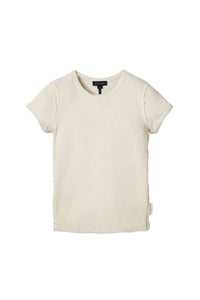 Grunge Shrunken T-shirt - Cream