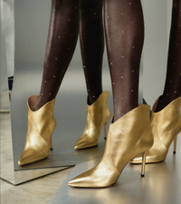 7qty DÉJÀ VU 190€ / Bottes Astrid 90 en cuir Nappa - Gold