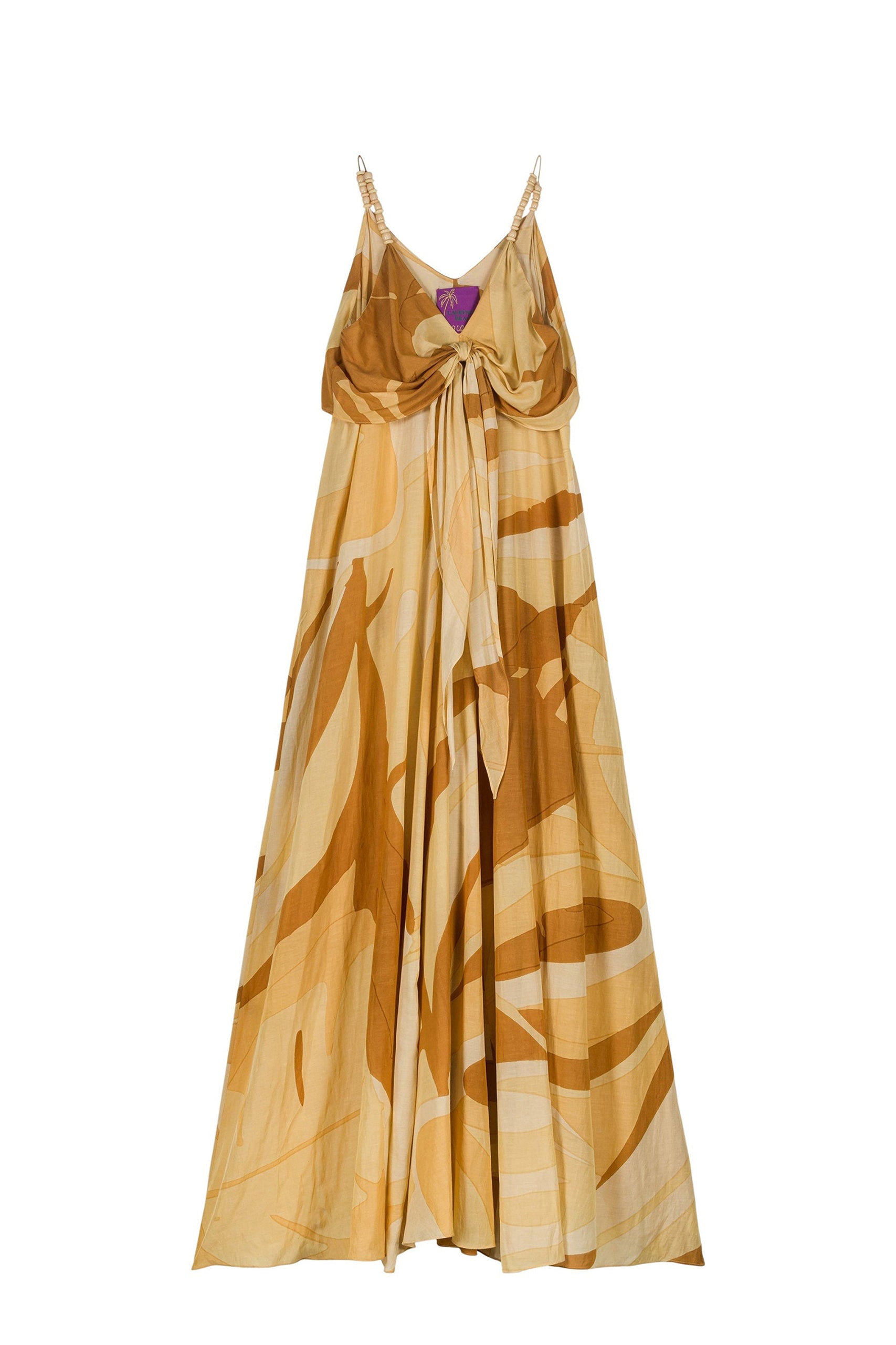 Robe Firenze coupe longue et fluide - Sand