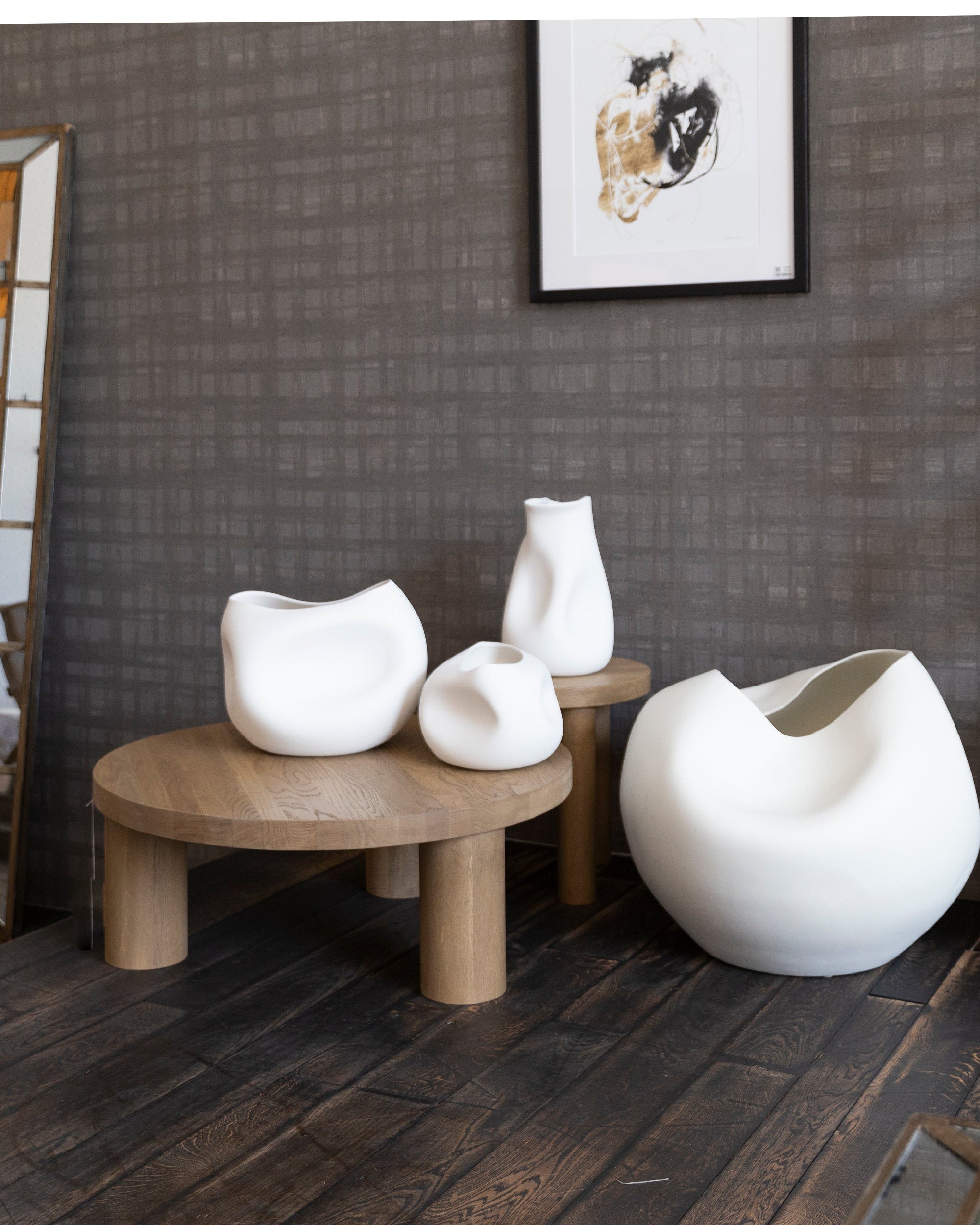 Vase Reynolds I en céramique - White