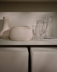 Vase Kyle en argile - Off white