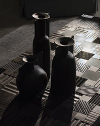Vase Mono L en métal - Black