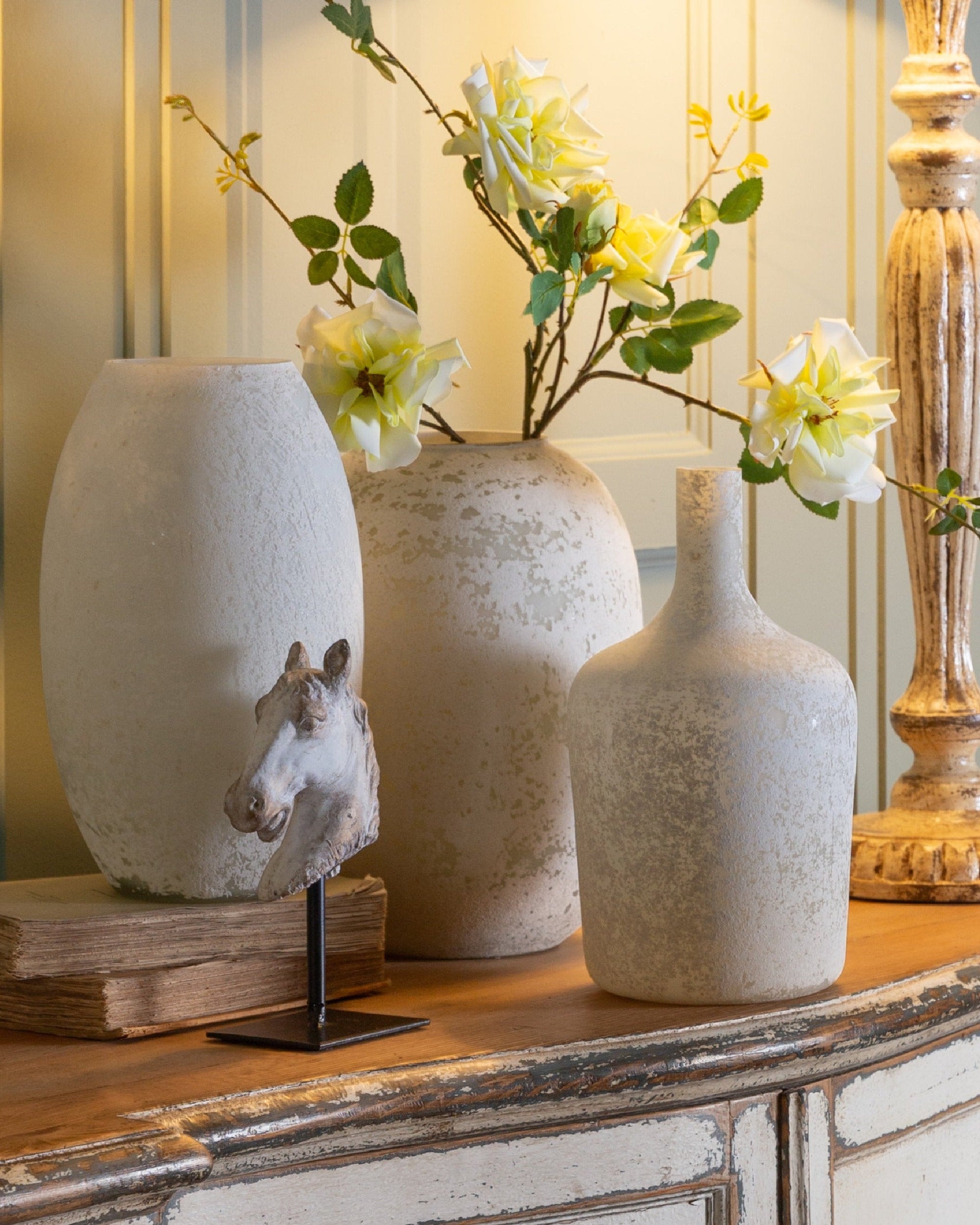 Vase Cassy III en verre - White