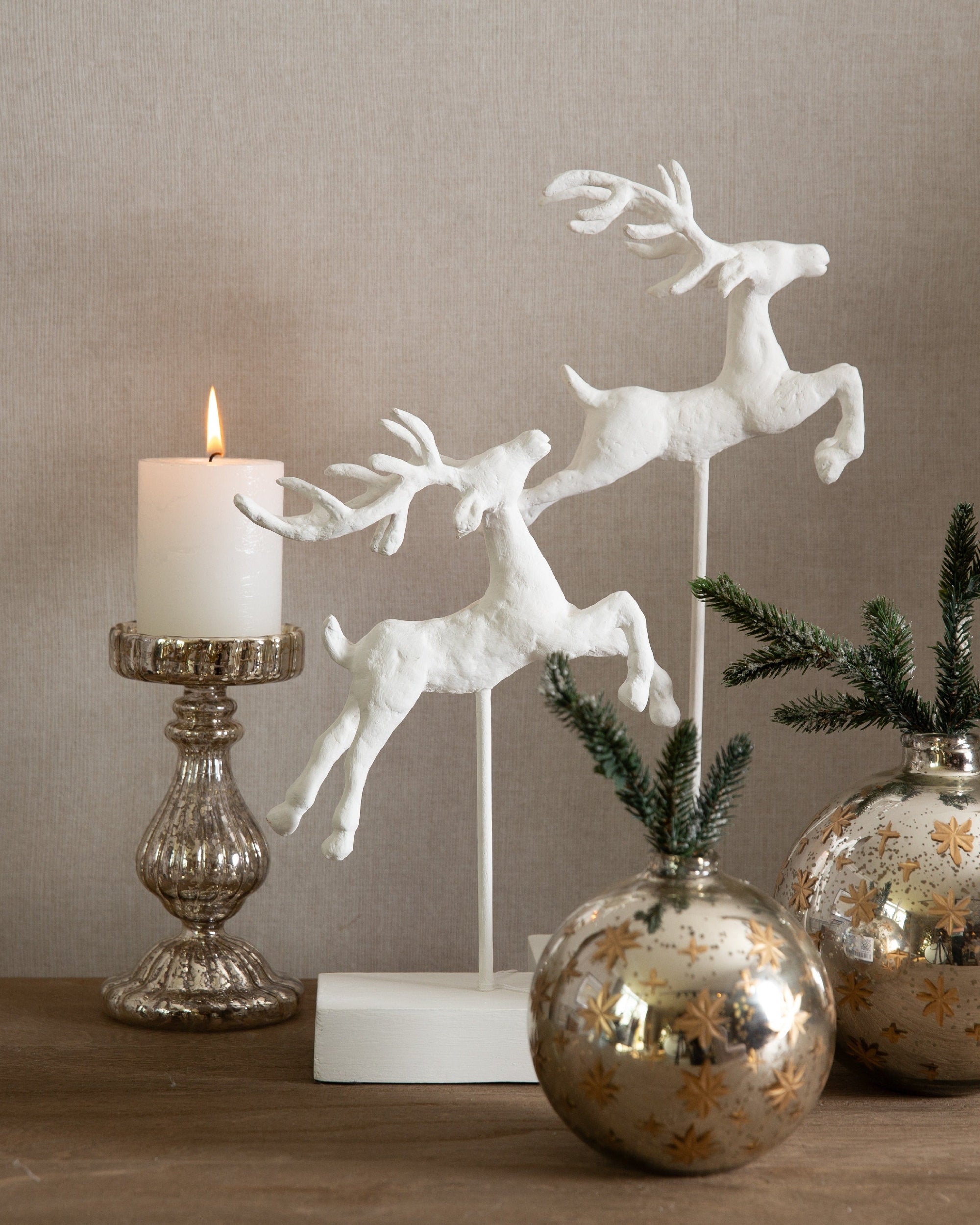 Vase Bols S en verre - Silver