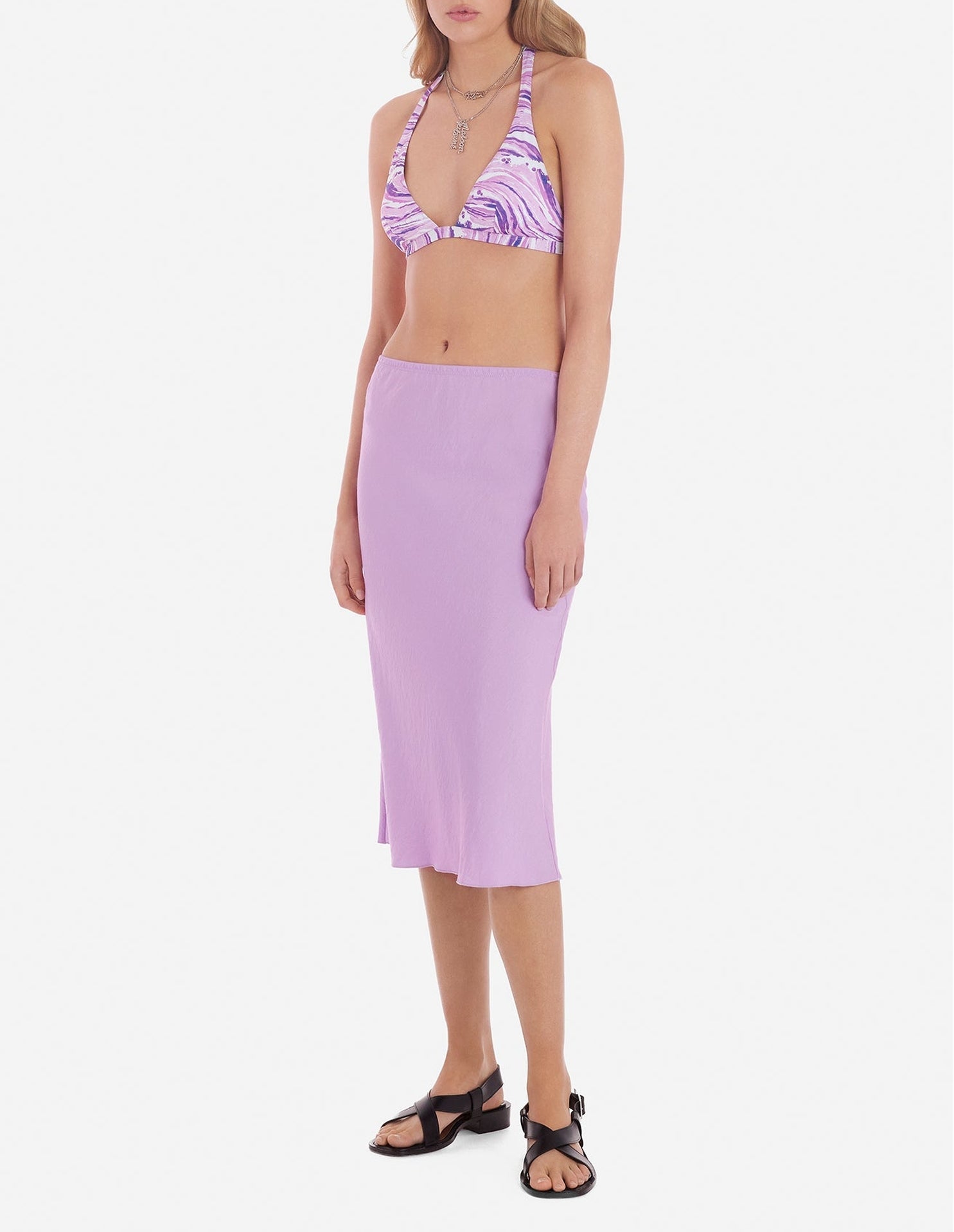 Maison Kitsuné x Vilebrequin bikini top - Lilac Design