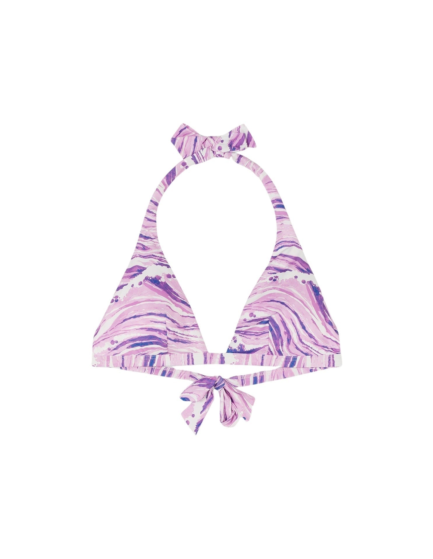 Maison Kitsuné x Vilebrequin bikini top - Lilac Design
