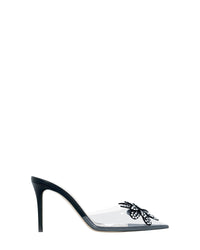 Mules Flora 85 en cuir - Black